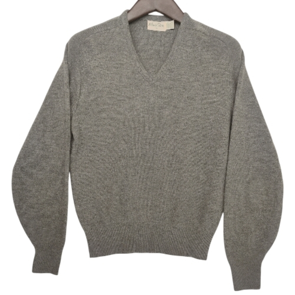 339. Men's Store WPL5624 Vintage Pullover Sweater V-Neck Men's L Grey